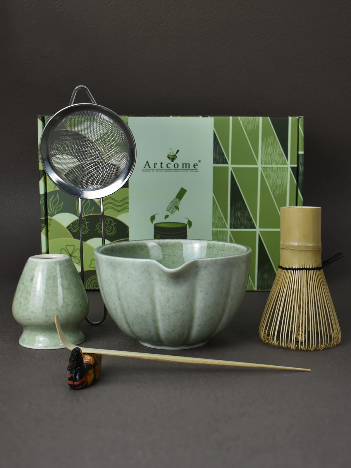 ぐい呑み　ぐいのみ　茶道具　matchabowl Amazon.com: Artcome Japanese Matcha Set, Matcha Bowl with